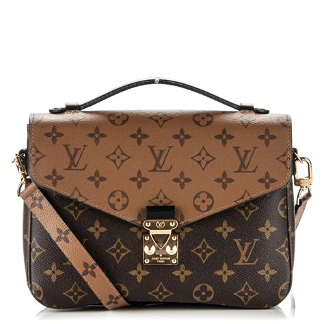 louis vuitton pochette metis reverse monogram|Louis Vuitton reverse monogram strap.